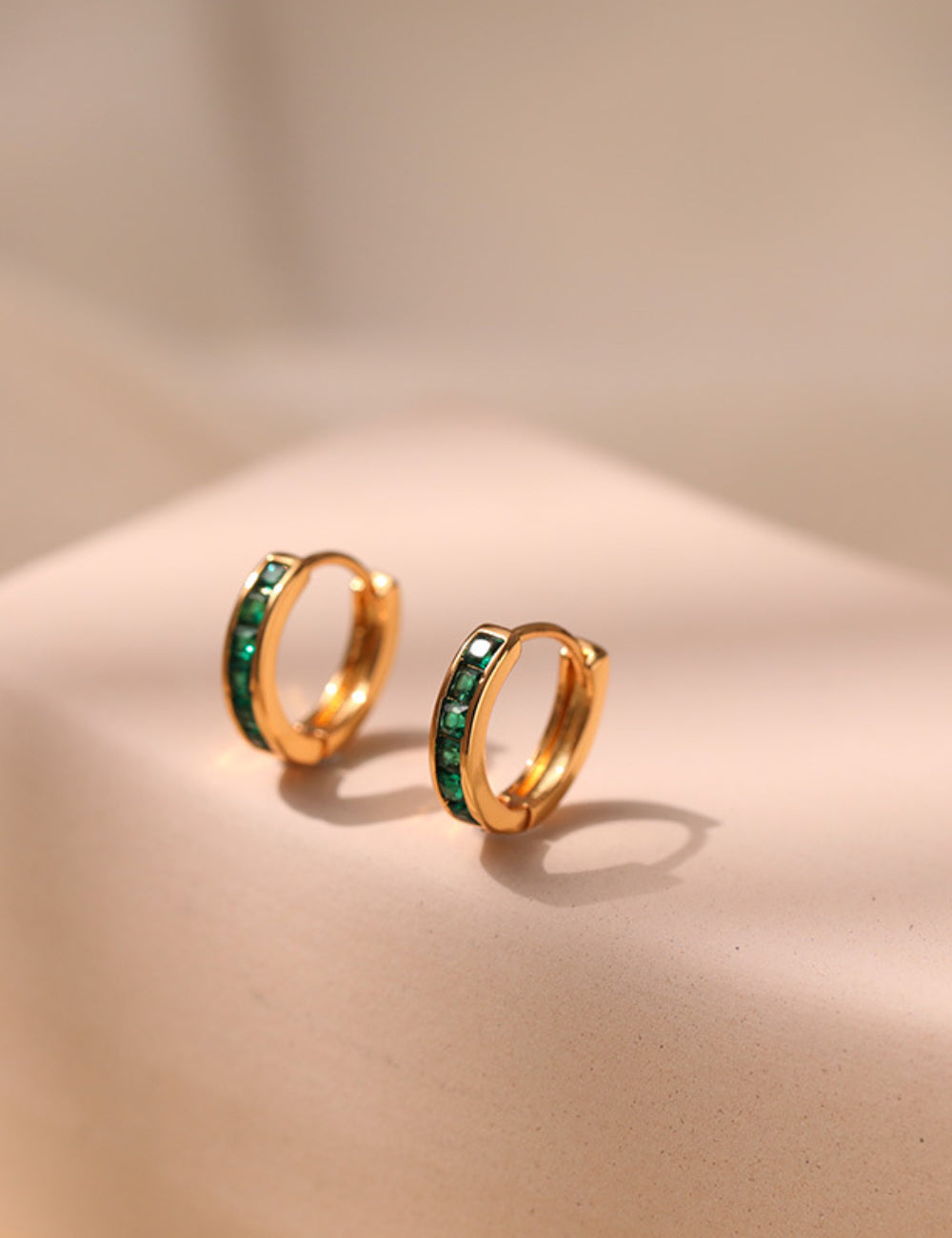 Simple Turquoise Small Hoop Earring