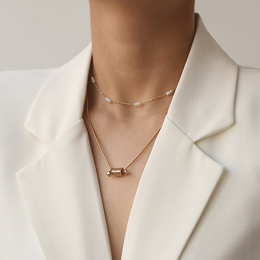 Helical Penfant Simple Necklace
