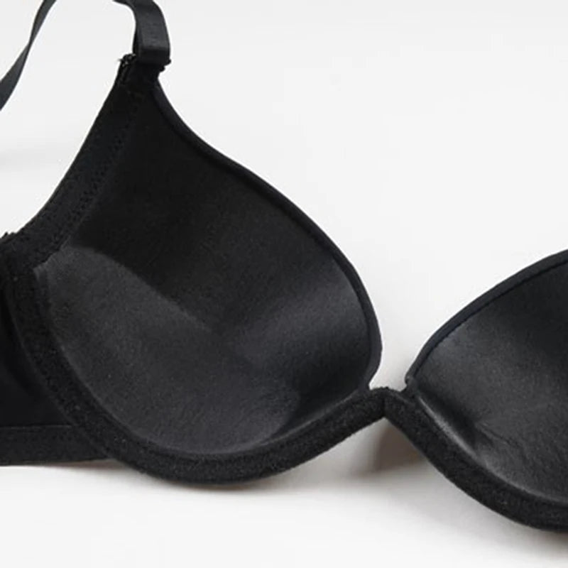 Women’s Double Push-Up Bra – Sexy, Silicone, Gathered, Boosts Small Busts.