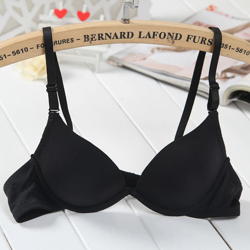 Women’s Double Push-Up Bra – Sexy, Silicone, Gathered, Boosts Small Busts.
