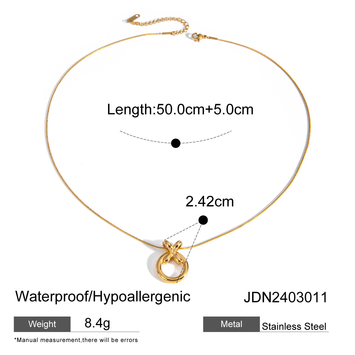 Circle Stainless Vintage Necklace