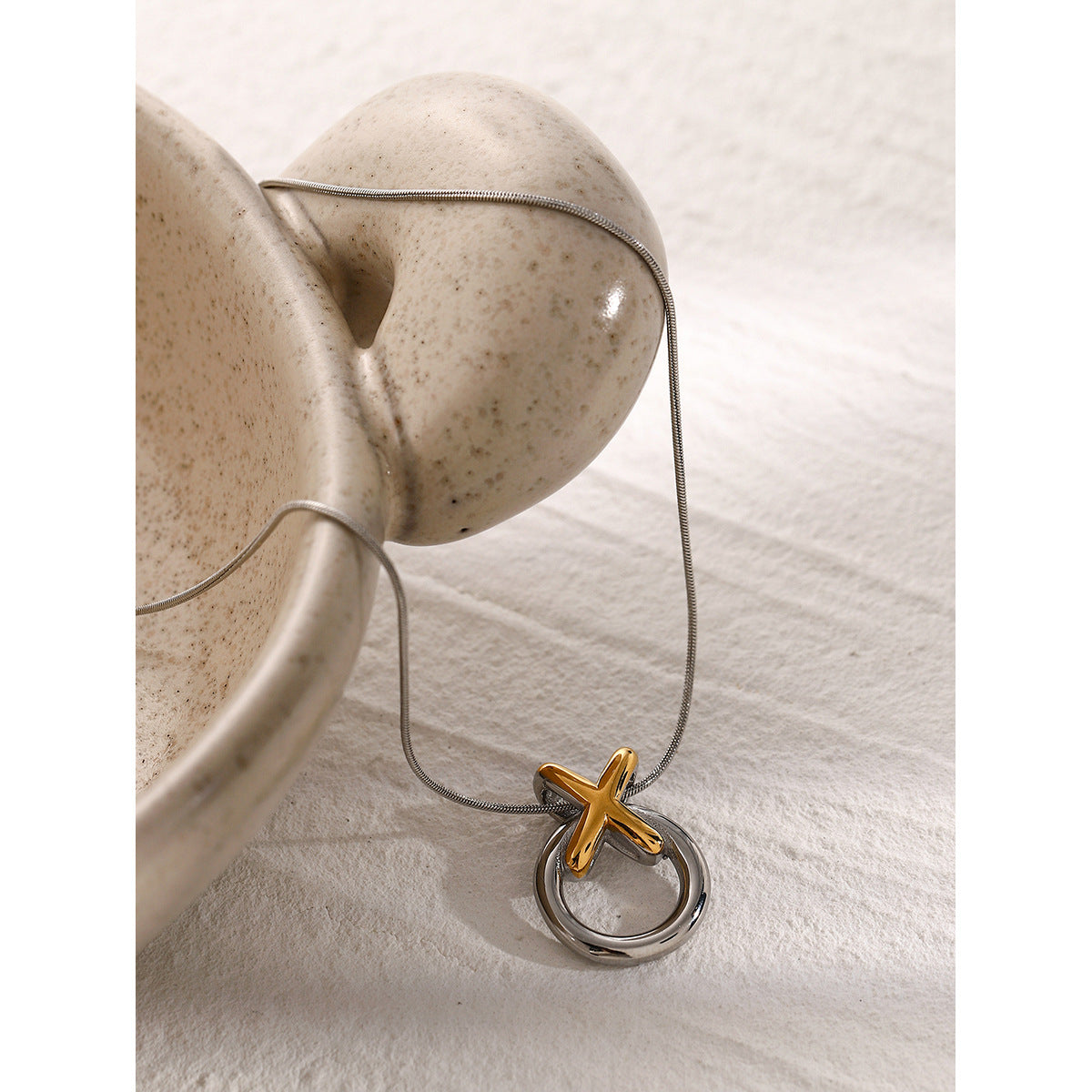 Circle Stainless Vintage Necklace