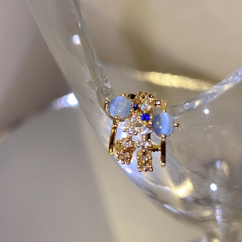 Simple Delicate Zircon Elegant Clip Earrings