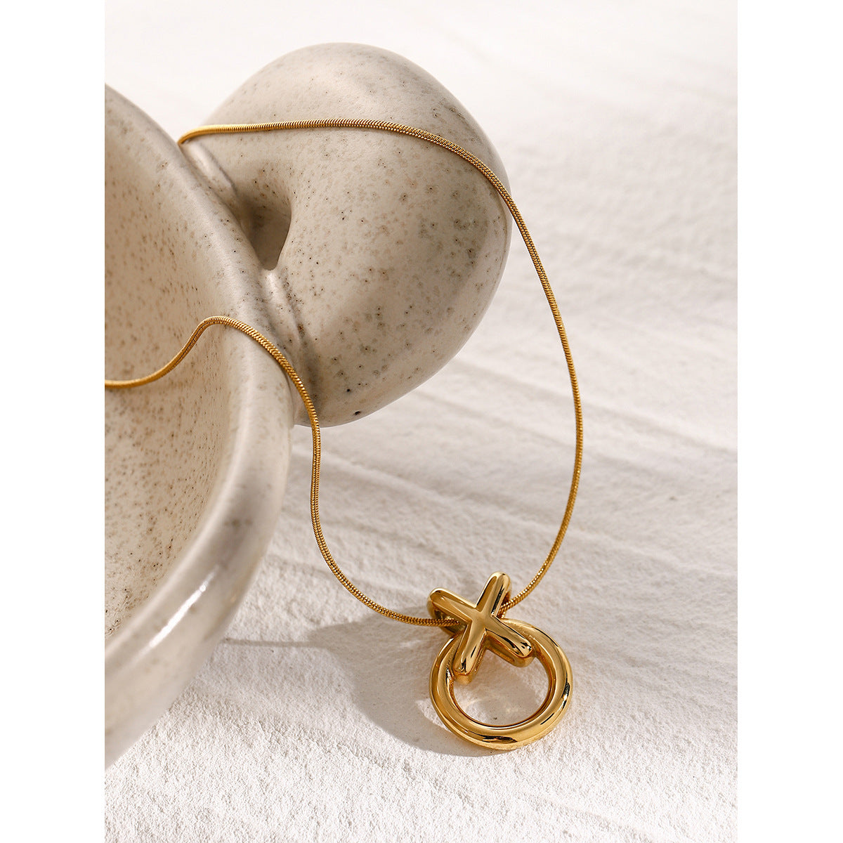 Circle Stainless Vintage Necklace
