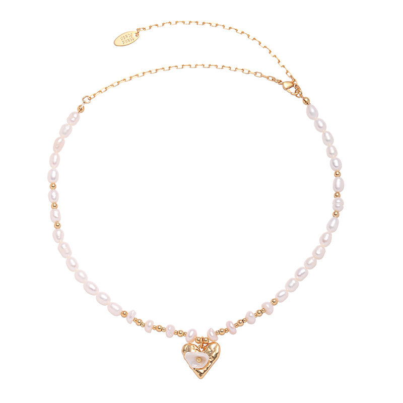 Pearl Delictae Layered Love Pendant Necklaces
