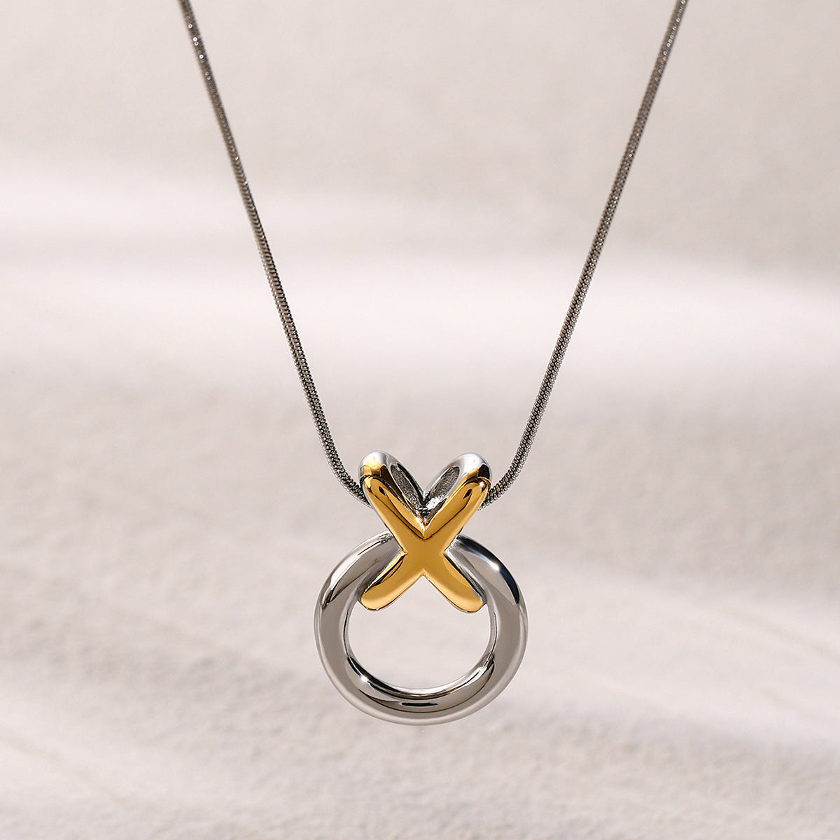 Circle Stainless Vintage Necklace