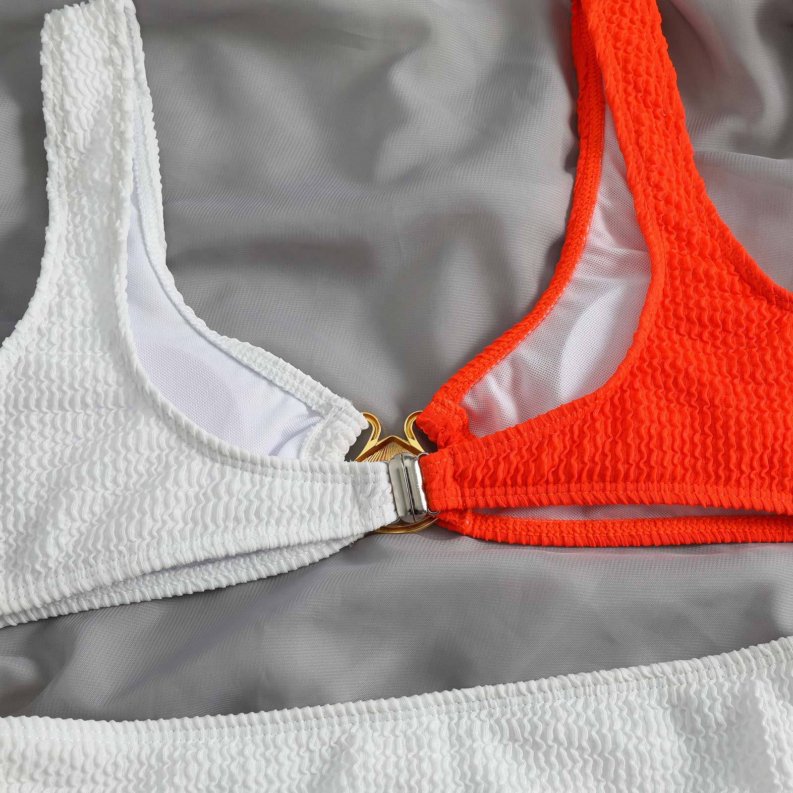 Wrinkle Golden Seashell 2PCS Bikini Set