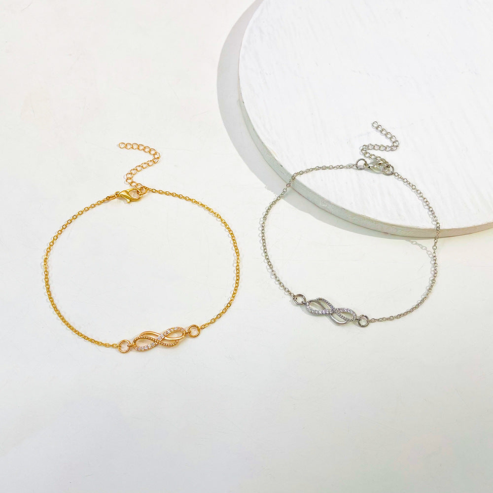 Vintage Zircon Delicate Anklet