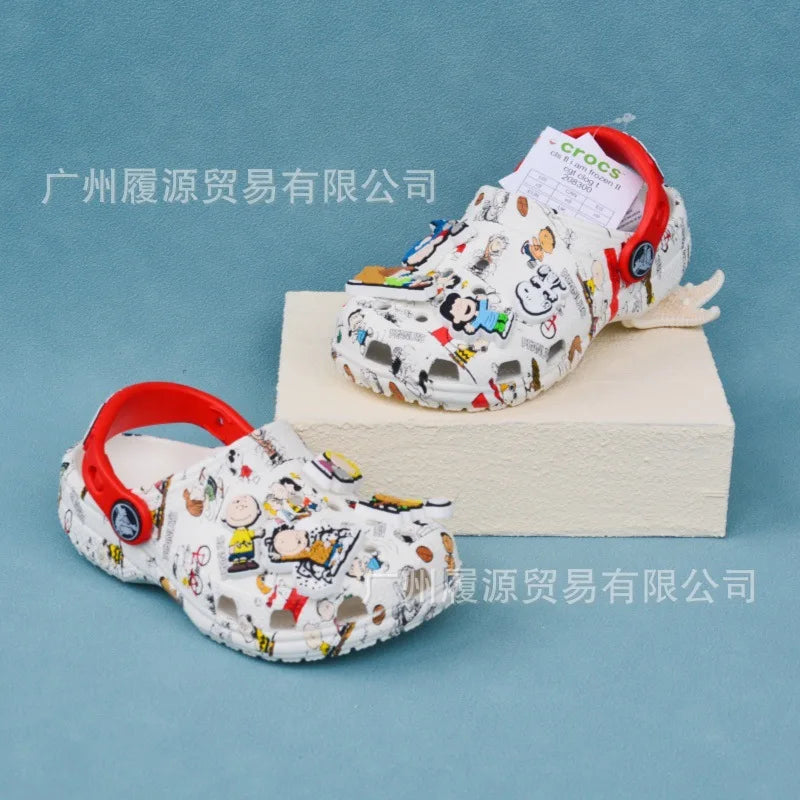 Miniso Kids' Cartoon Slippers – Cute Non-Slip Summer Sandals, Soft Sole Gift