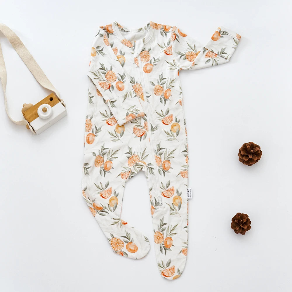 Kangobaby #My Soft Life# Baby Bodysuit: Long Sleeve Romper for Newborns & Infants