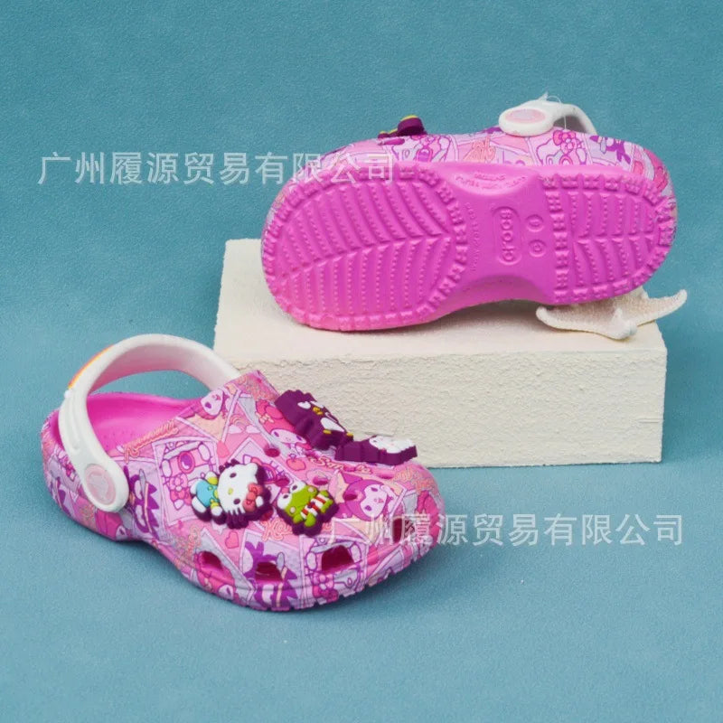 Miniso Kids' Cartoon Slippers – Cute Non-Slip Summer Sandals, Soft Sole Gift
