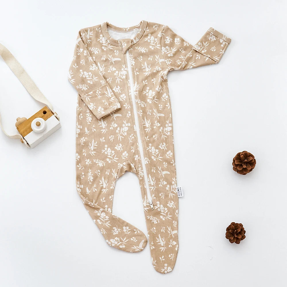 Kangobaby #My Soft Life# Baby Bodysuit: Long Sleeve Romper for Newborns & Infants