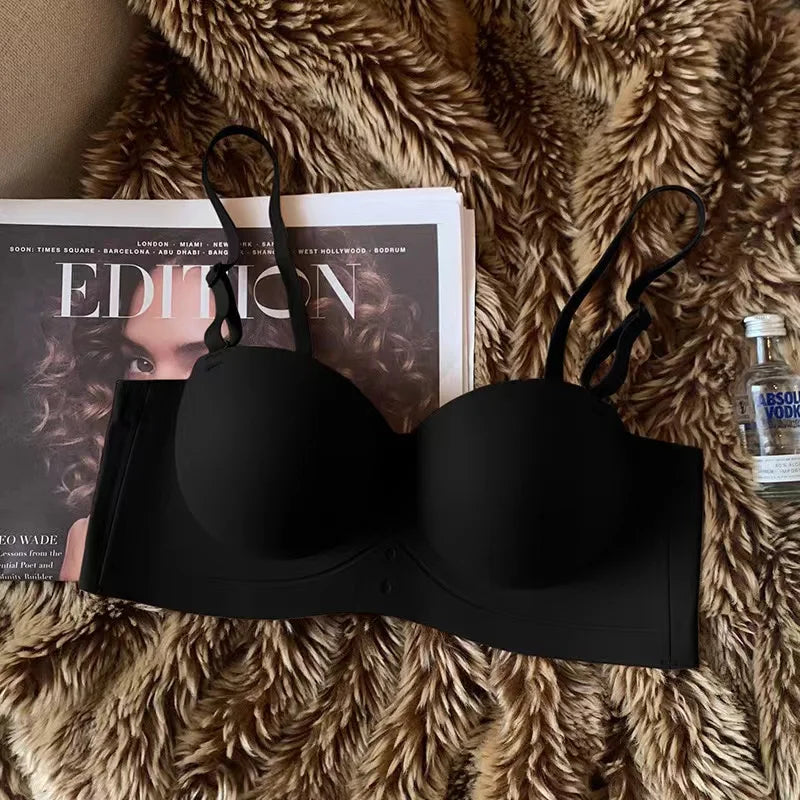 Half-Cup Push-Up Bra – Seamless No-Wire Sling Bra for Small Breasts