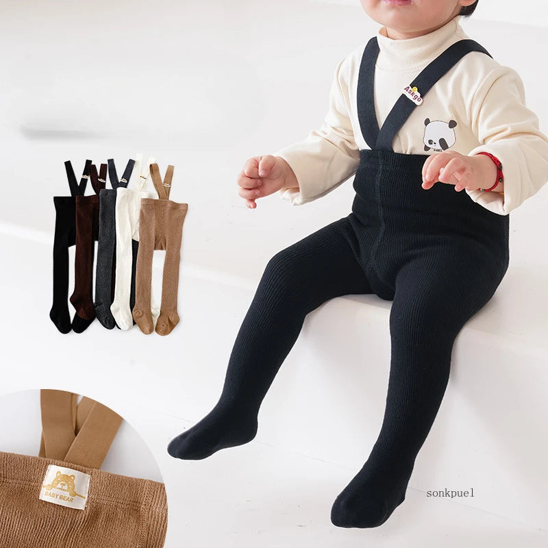 Baby Tights for 0-5 Years: Knit Suspender Pantyhose & Leggings for Girls & Boys