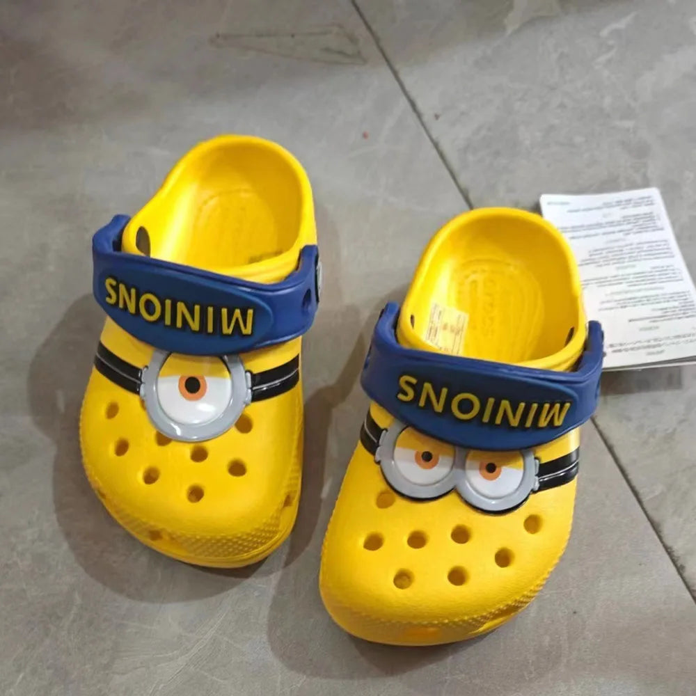 Minions EVA Sandals – Kawaii Kids' Beach Shoes
