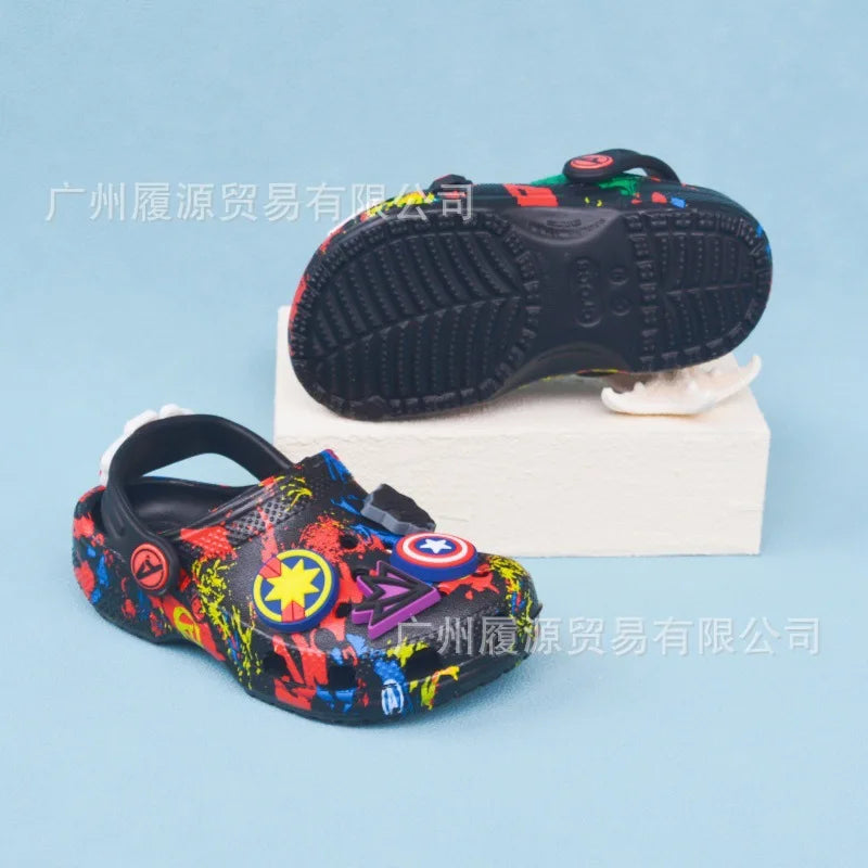 Miniso Kids' Cartoon Slippers – Cute Non-Slip Summer Sandals, Soft Sole Gift