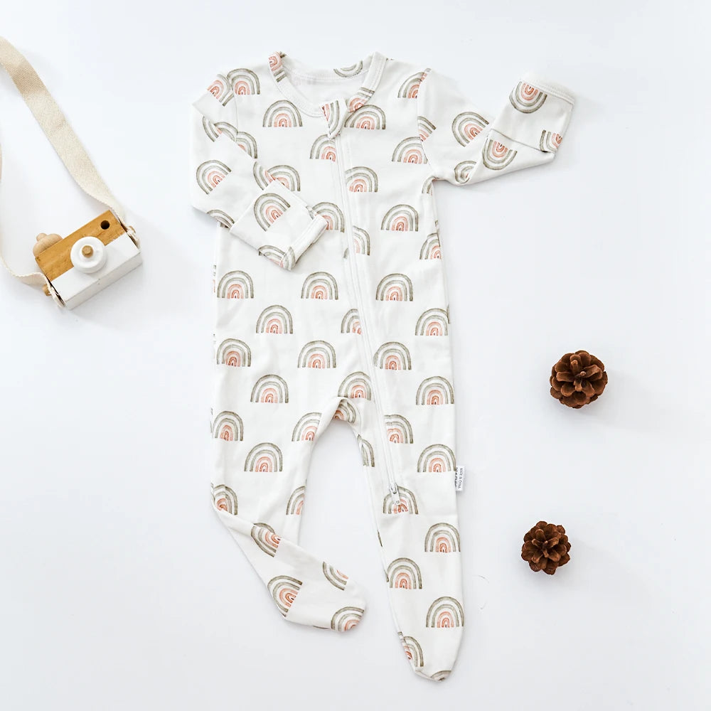 Kangobaby #My Soft Life# Baby Bodysuit: Long Sleeve Romper for Newborns & Infants
