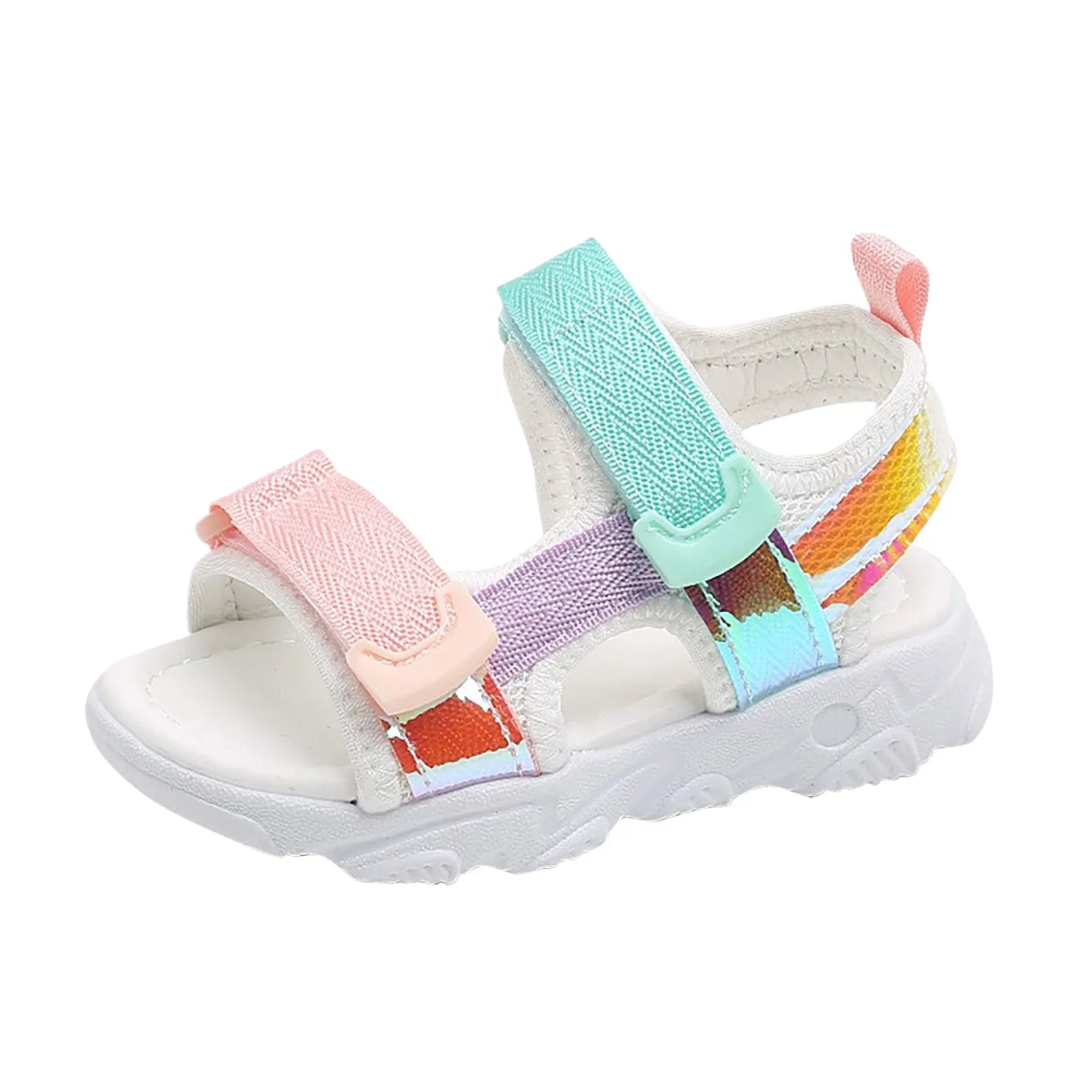 Kids' Soft Non-Slip Sandals – Colorful Beach Shoes for Girls, 1-7 Years