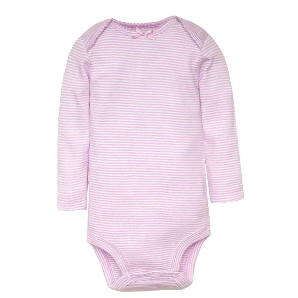 5PCS Baby Bodysuit Set: Long Sleeve Cotton Jumpsuits for Spring & Autumn (Boys & Girls)