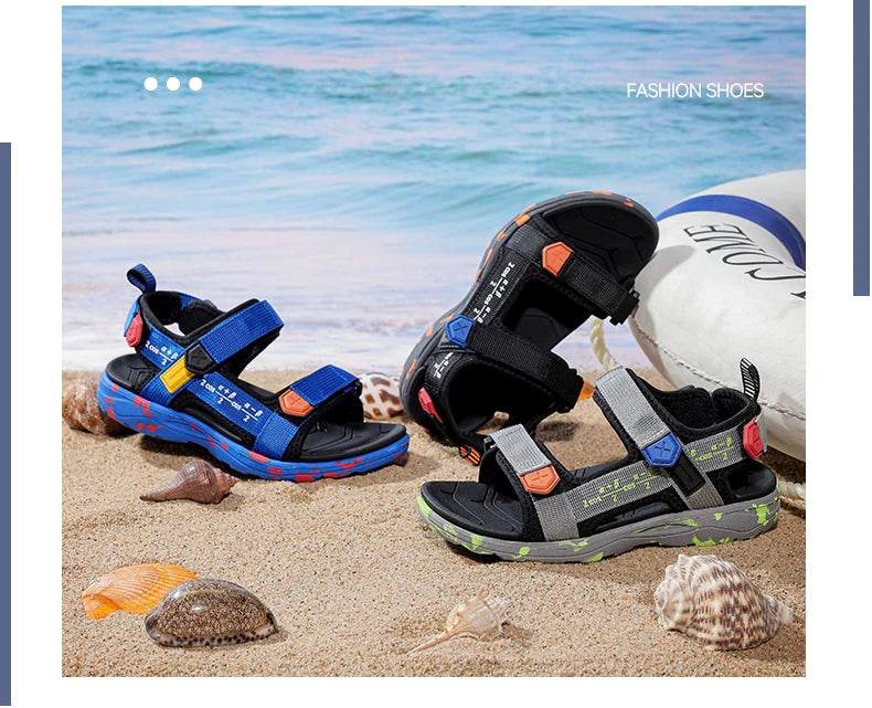 Kids' Beach Sandals – Non-Slip, Soft Bottom, Breathable & Lightweight Shoes