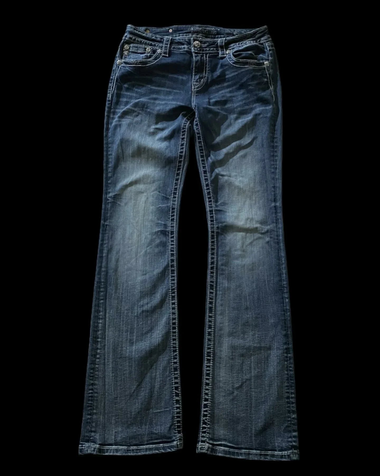 Y2K Low Waist Denim Jeans – Women's Harajuku Slim Fit with Wing Embroidery