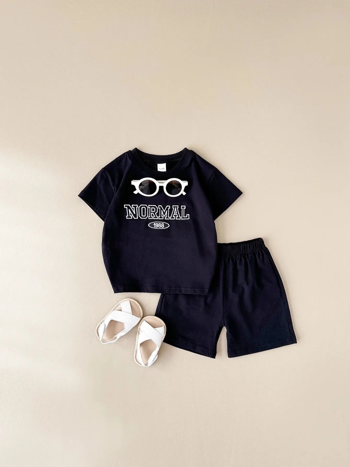 2PCS Baby Outfit Set: Infant Top & Bottom for Boys & Girls (Casual Sportswear)