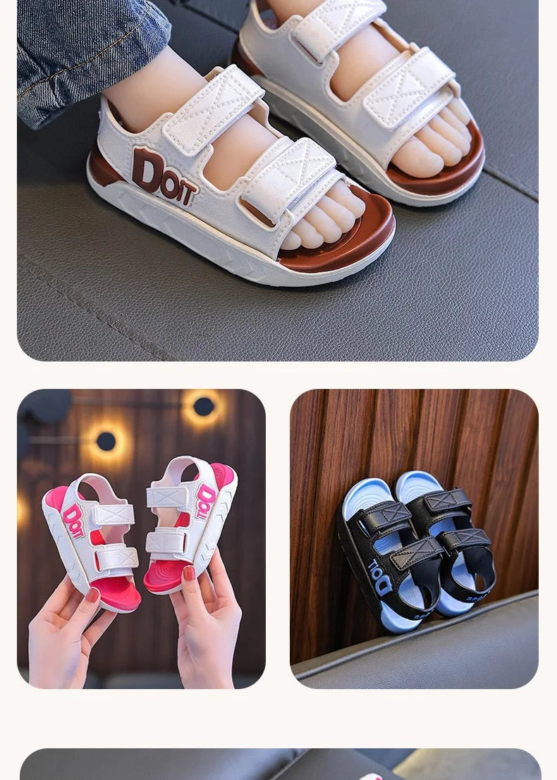 Kids' Summer Sandals – Lightweight, Breathable Open-Toe Beach Shoes