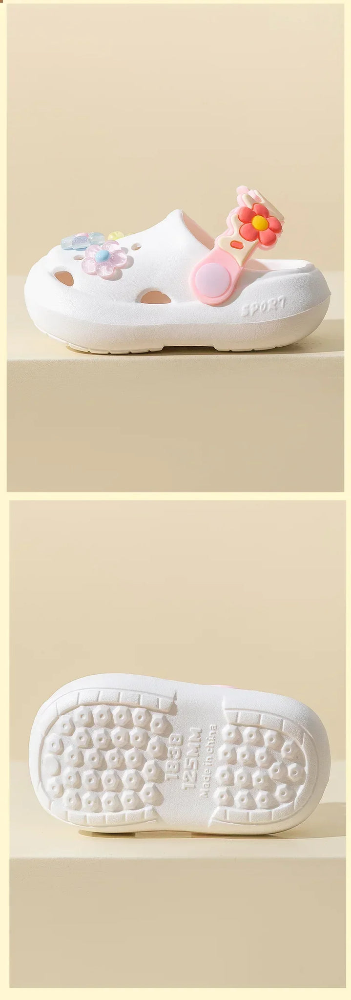 Kids' Summer Slippers – Cute Flower Soft Sole Sandals, Anti-Slip Beach Shoes