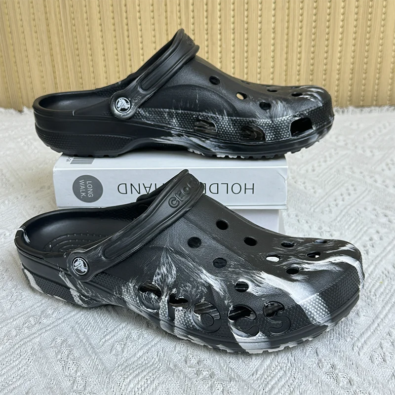 Summer Couple Clogs – Ink Gradient Waterproof Sandals, Soft Sole Beach Shoes