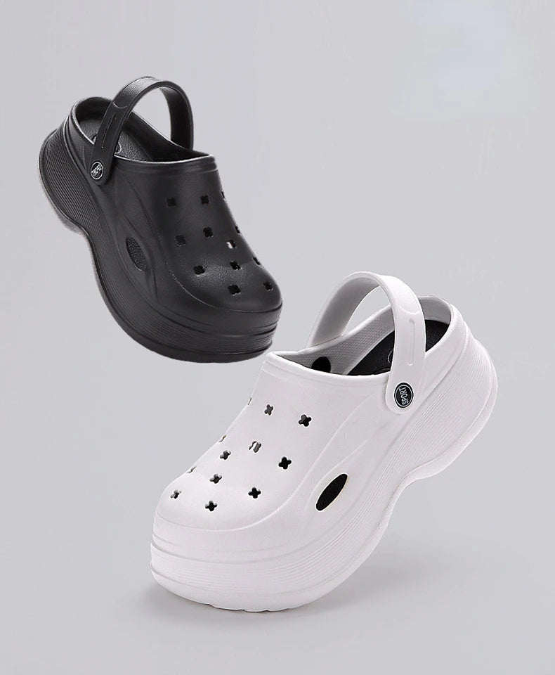 Chunky Platform Clogs – Non-Slip Beach Sandals, EVA Wedges