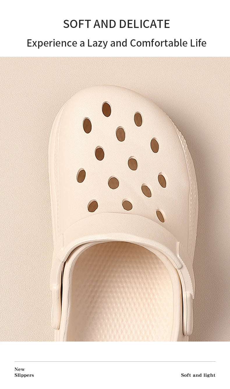 Women’s Thick-Soled Perforated Sandals – Height-Boosting Hiking & Beach Shoes