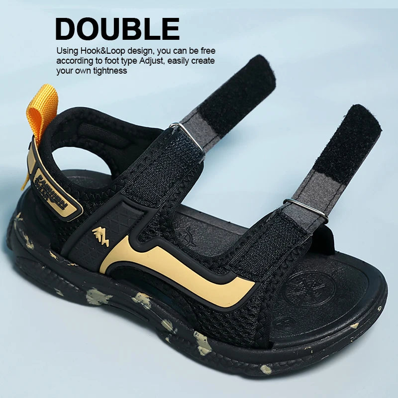 Kids' Camouflage Platform Sandals – Lightweight, Non-Slip Outdoor Beach Shoes