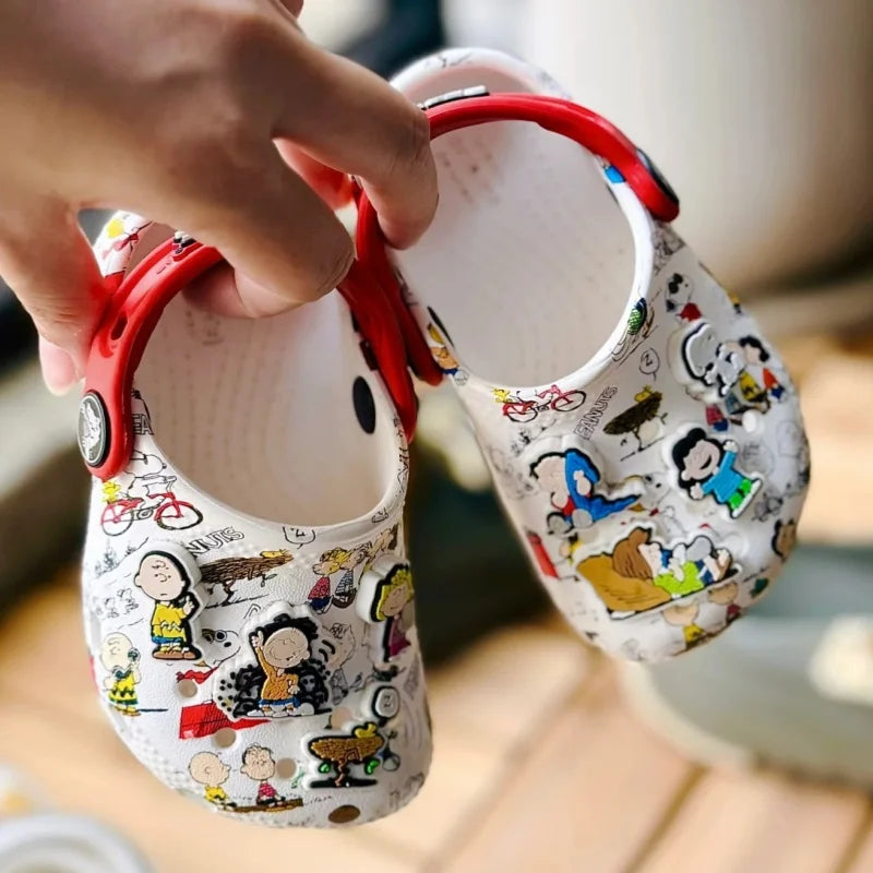 Miniso Kids' Cartoon Slippers – Cute Non-Slip Summer Sandals, Soft Sole Gift
