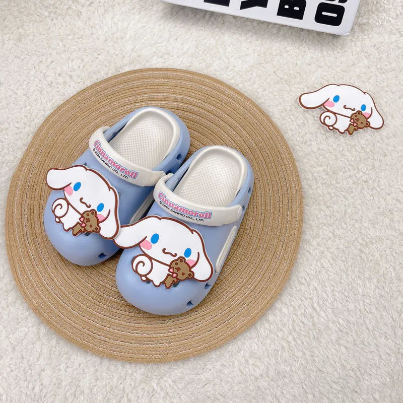 Sanrio Kids' Clogs – Hello Kitty Princess Beach Sandals, Soft-Soled Wading Shoes