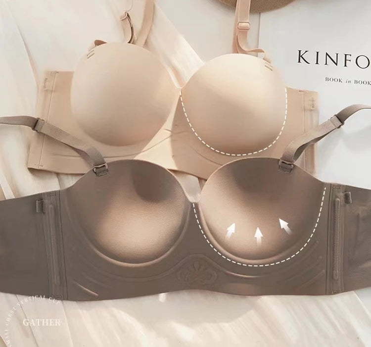 Half-Cup Push-Up Bra – Seamless No-Wire Sling Bra for Small Breasts