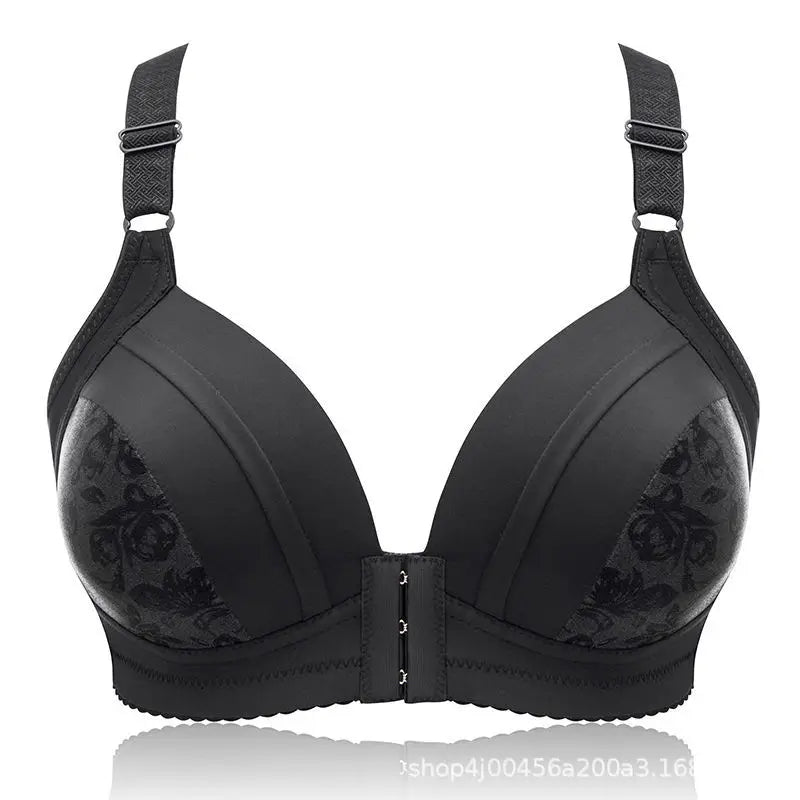 Front Buckle Bra – Wireless, Anti-Sagging, Large Size, Comfortable Lining