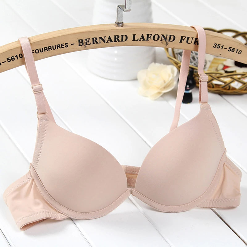 Women’s Double Push-Up Bra – Sexy, Silicone, Gathered, Boosts Small Busts.