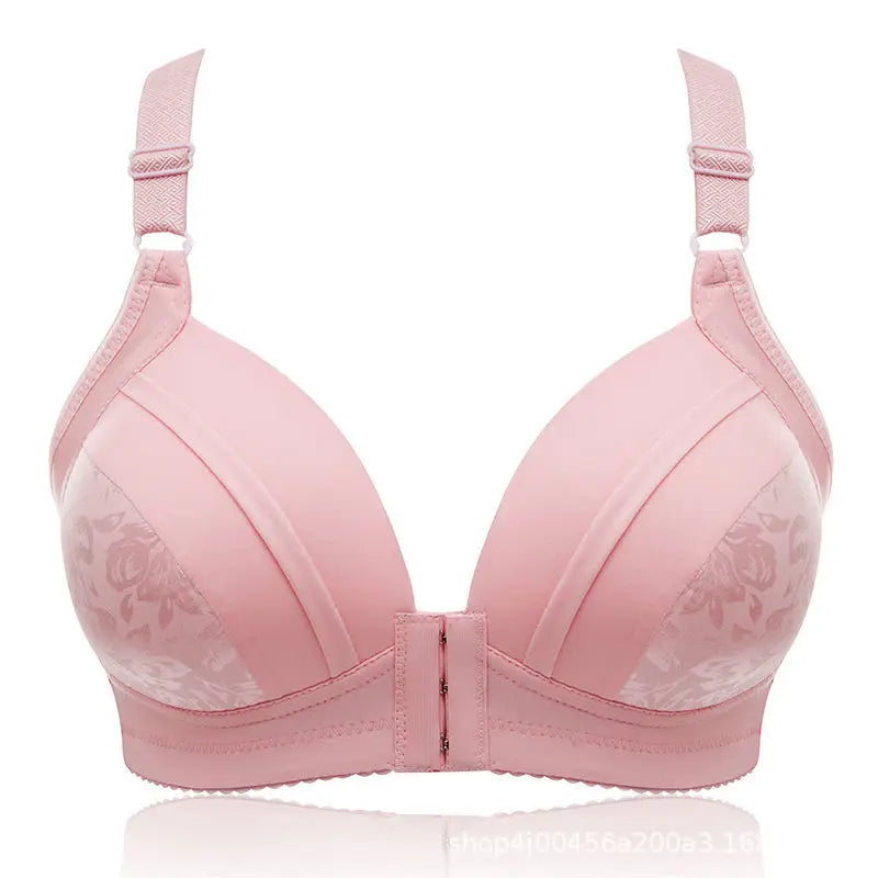 Front Buckle Bra – Wireless, Anti-Sagging, Large Size, Comfortable Lining