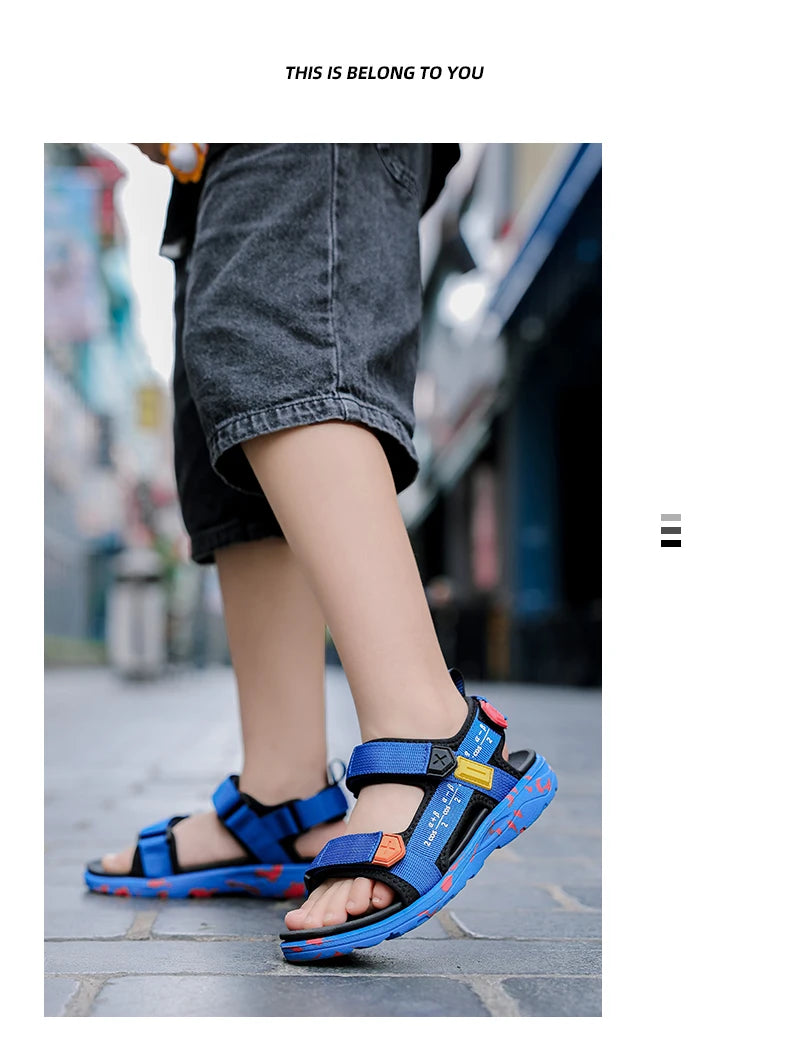 Kids' Beach Sandals – Non-Slip, Soft Bottom, Breathable & Lightweight Shoes