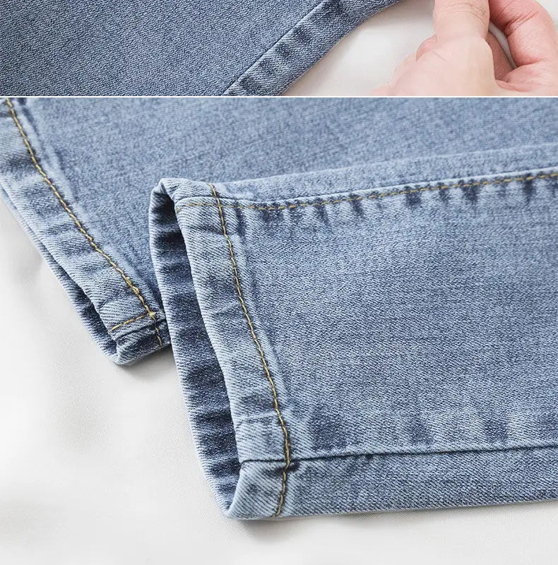 Black Grey Slimming Jeans for Women – Cropped, Slim Fit, Chic & Versatile.