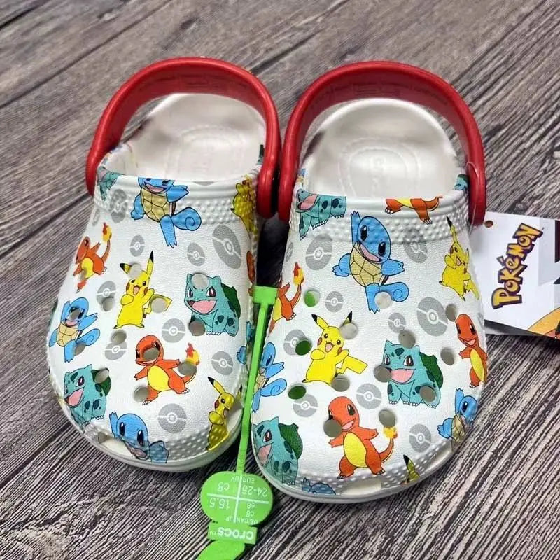 Anime Hole Sandals – Pikachu, Squirtle, Charmander Kawaii EVA Beach Slippers