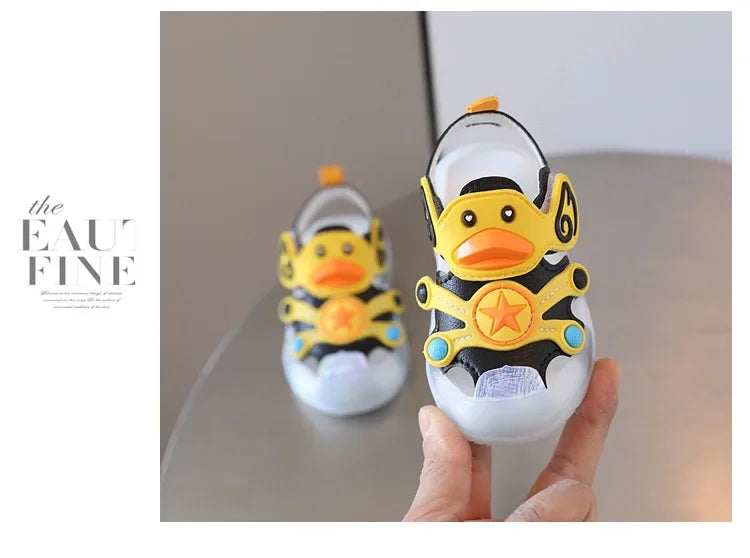 Kids' Colorful Sandals with Lights – Soft Sole Casual Sneakers for Boys & Girls
