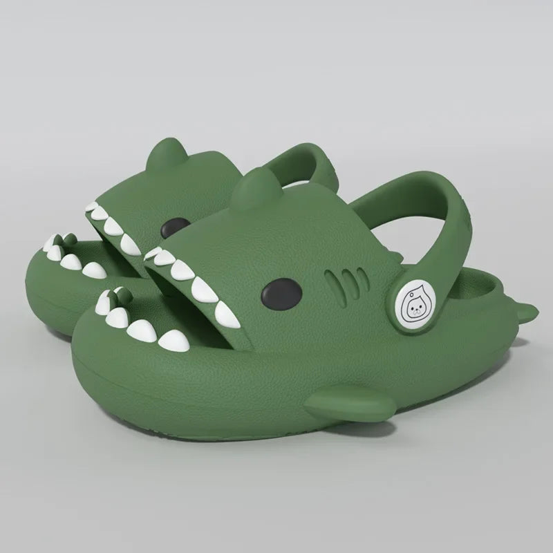 Evshine Shark Slippers For Children Summer Shark Shoes Fashion Shark Sandals Child Sandals Lovely Boys And Girls Beach Slippers