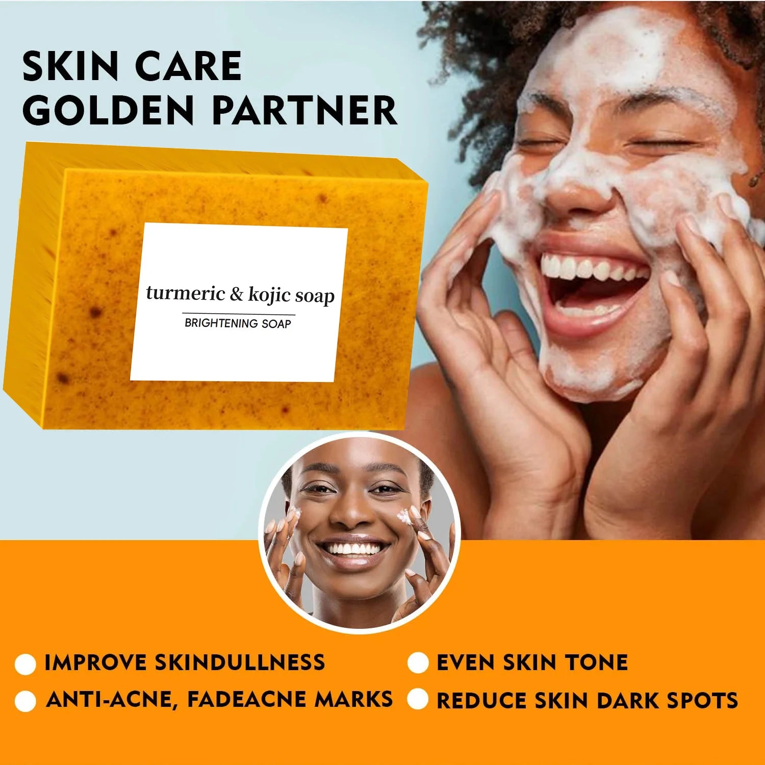 Turmeric Kojic Acid Soap – Acne, Dark Spot & Skin Tone Treatment