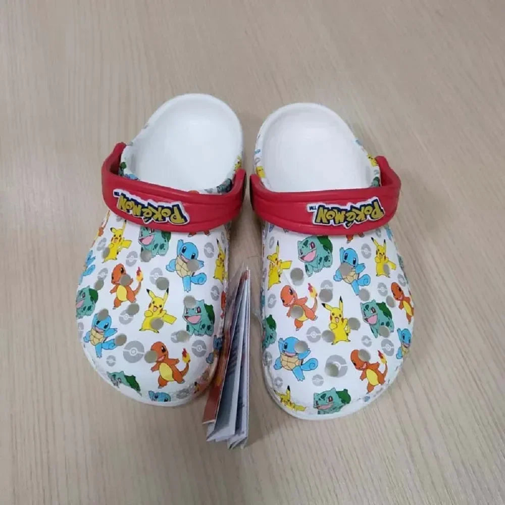 Anime Hole Sandals – Pikachu, Squirtle, Charmander Kawaii EVA Beach Slippers