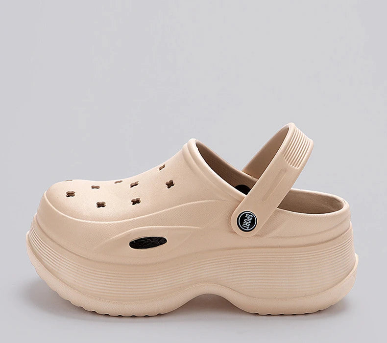 Chunky Platform Clogs – Non-Slip Beach Sandals, EVA Wedges
