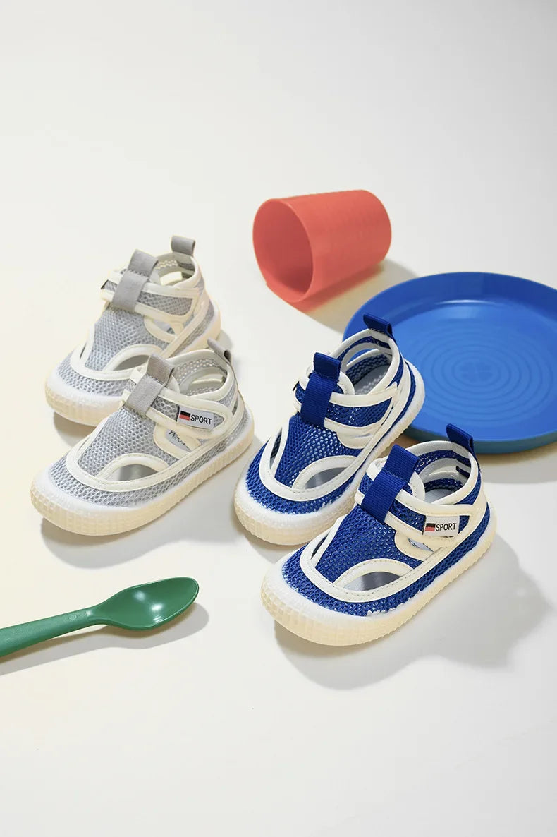 Kids Sandals – Fashionable Breathable Cut-out Shoes, Soft & Toe-Capped (Size 21-30)