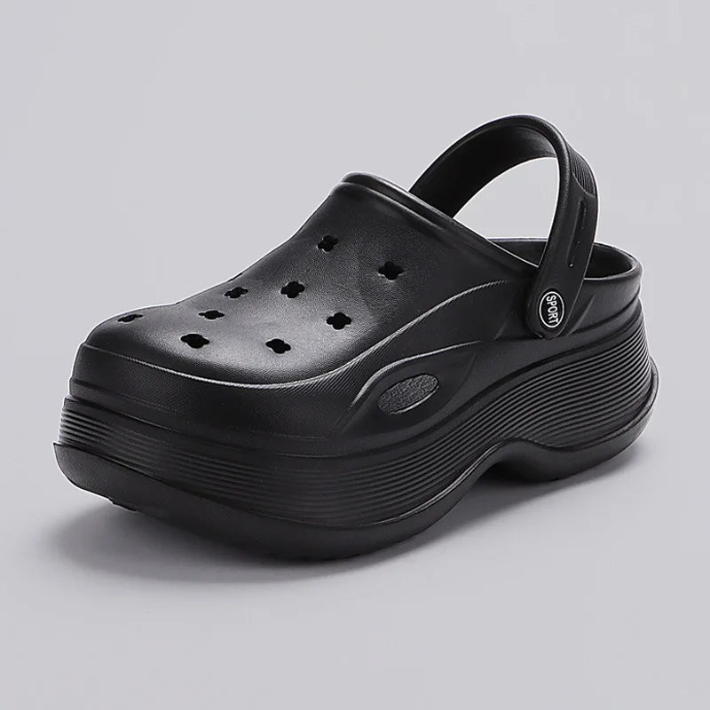 Chunky Platform Clogs – Non-Slip Beach Sandals, EVA Wedges