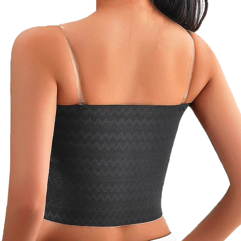 Breathable Breast Binder – Short Chest Shaper with Straps & Buckle