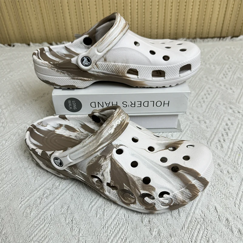 Summer Couple Clogs – Ink Gradient Waterproof Sandals, Soft Sole Beach Shoes